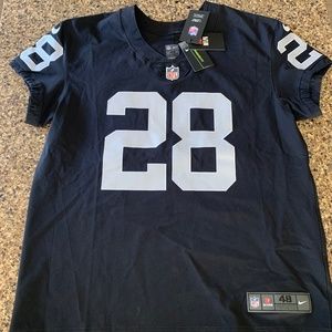 Josh Jacobs NIKE LAS VEGAS RAIDERS BLACK ON FIELD JERSEY Size 48